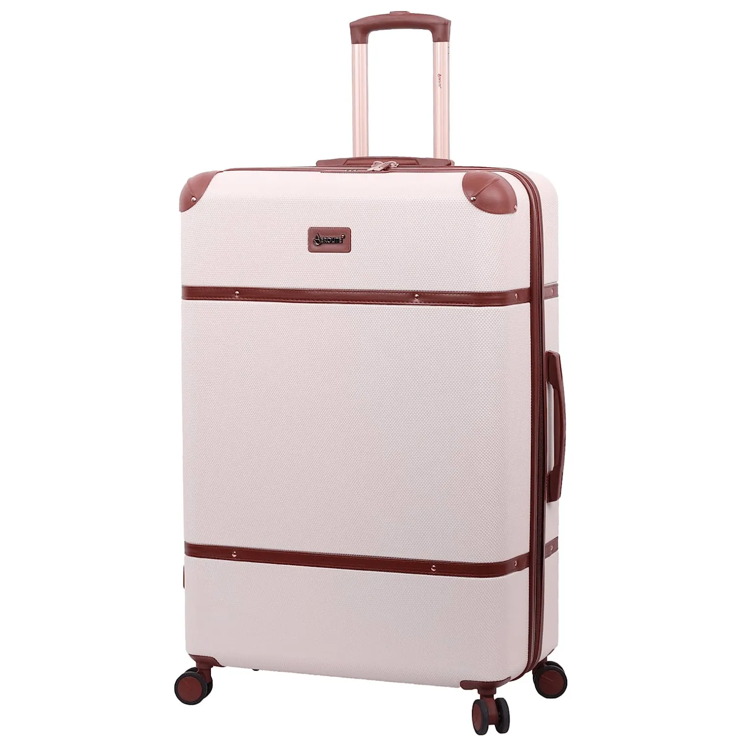 Aerolite Vintage Classic Retro Style Lightweight ABS Hard Shell Luggage With In-Built TSA Lock & Ultra Quiet Hinomoto 8-Wheels (Cabin 21", Medium 25", Large 29")