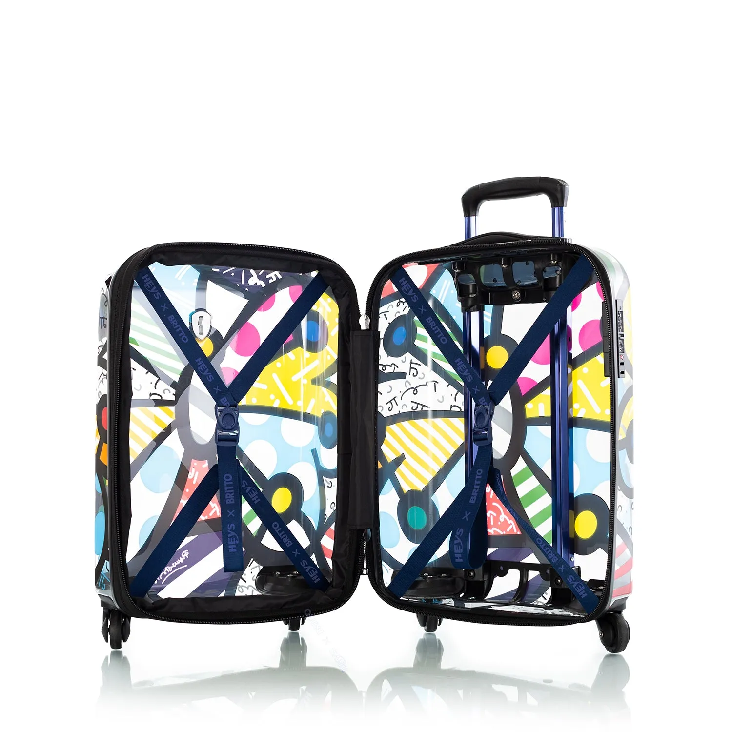 Britto - Butterfly Transparent 21 Inch Carry-on - The Art of Modern Travel™