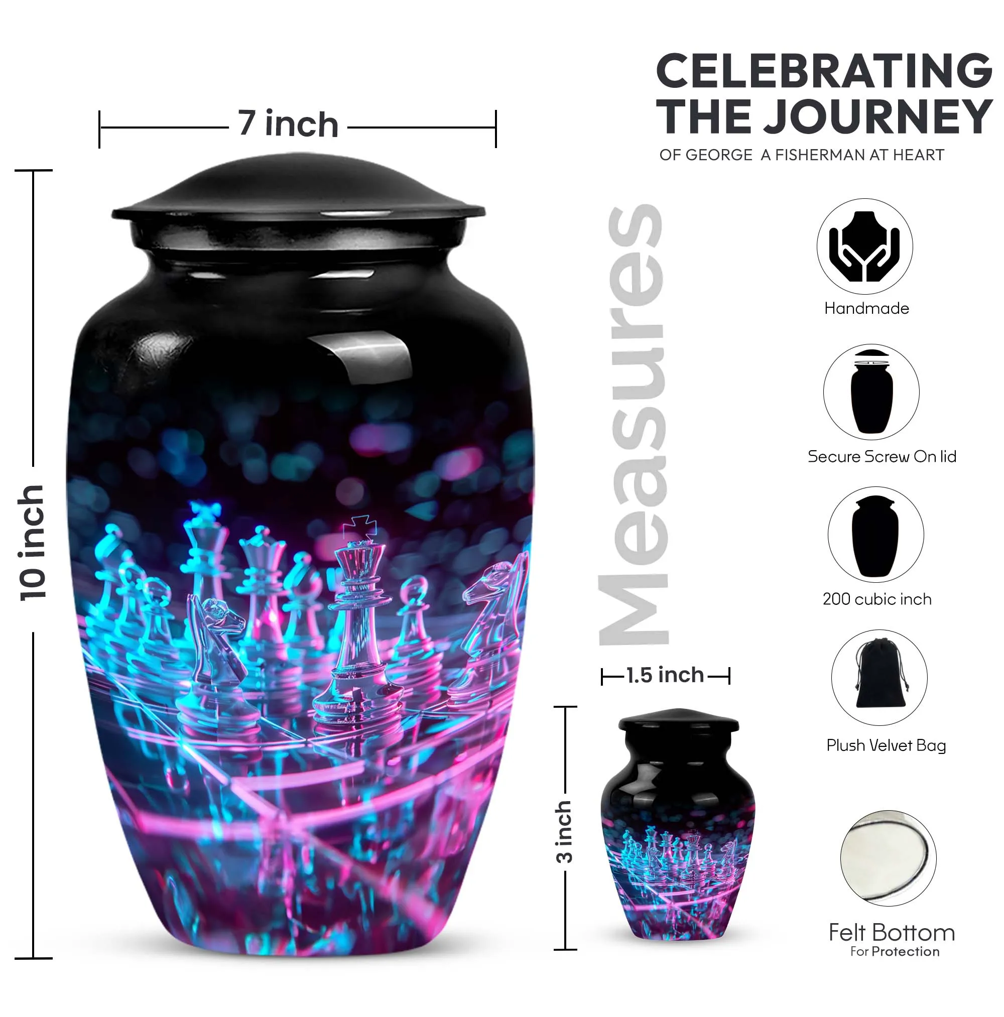 Chess Game Cremation Urn - A Unique Approach to Memorial Urn