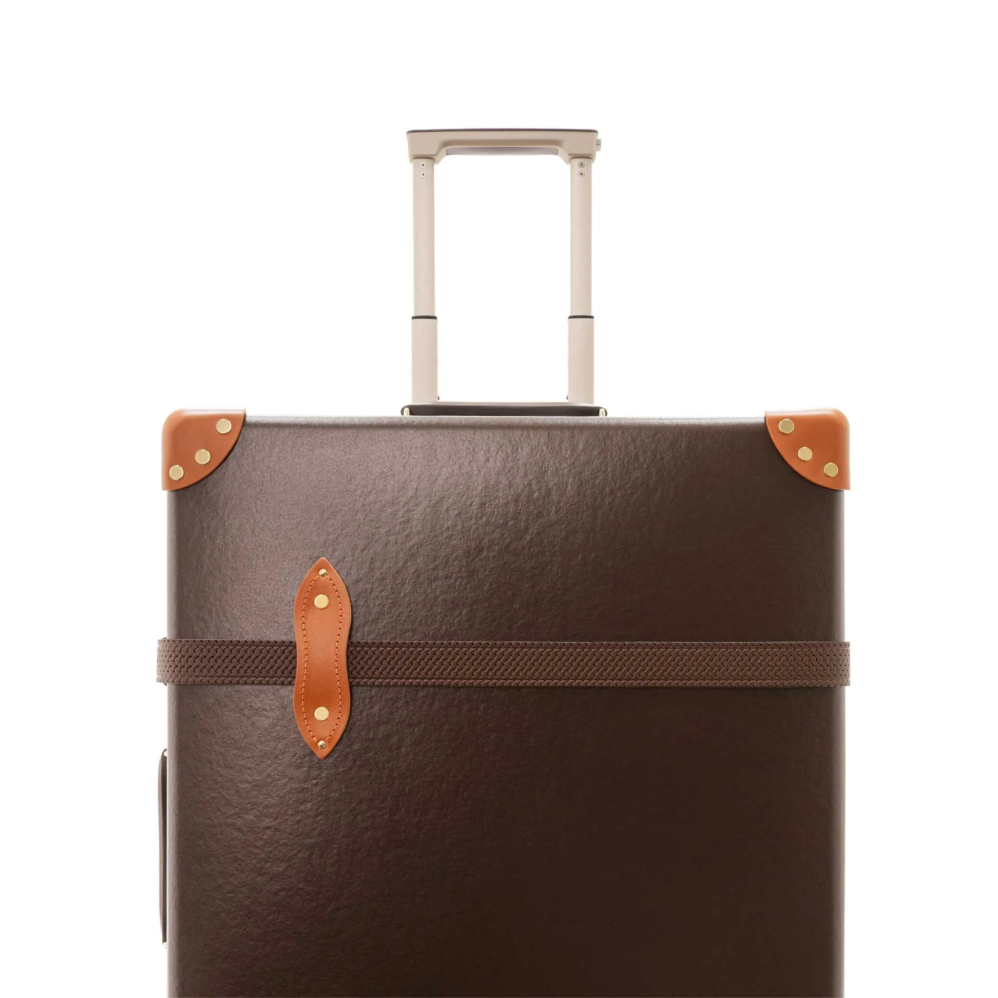 Cotswolds · Large Check-In - 4 Wheels | Coffee Brown/Orange/Brass