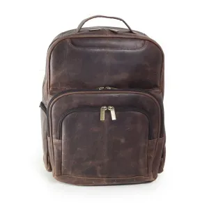 DAYTREKR DISTRESSED LEATHER MULTI-POCKET BACKPACK