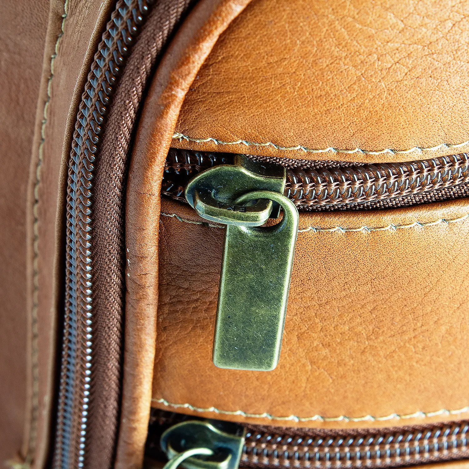 DayTrekr Leather Deluxe Organizer Backpack