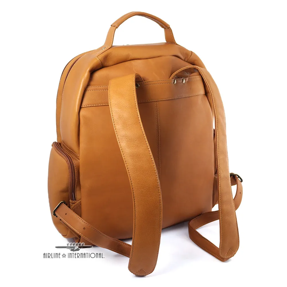DayTrekr Leather Deluxe Organizer Backpack