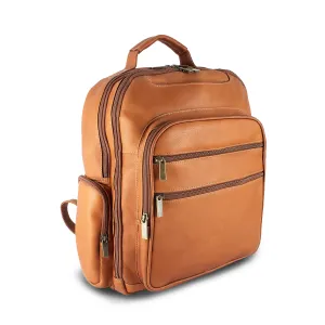 DayTrekr Leather Deluxe Organizer Backpack