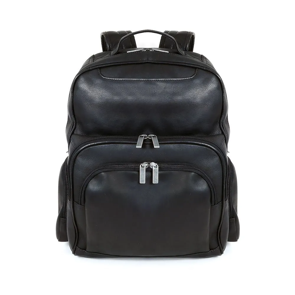 DayTrekr Leather Multi-Pocket Backpack