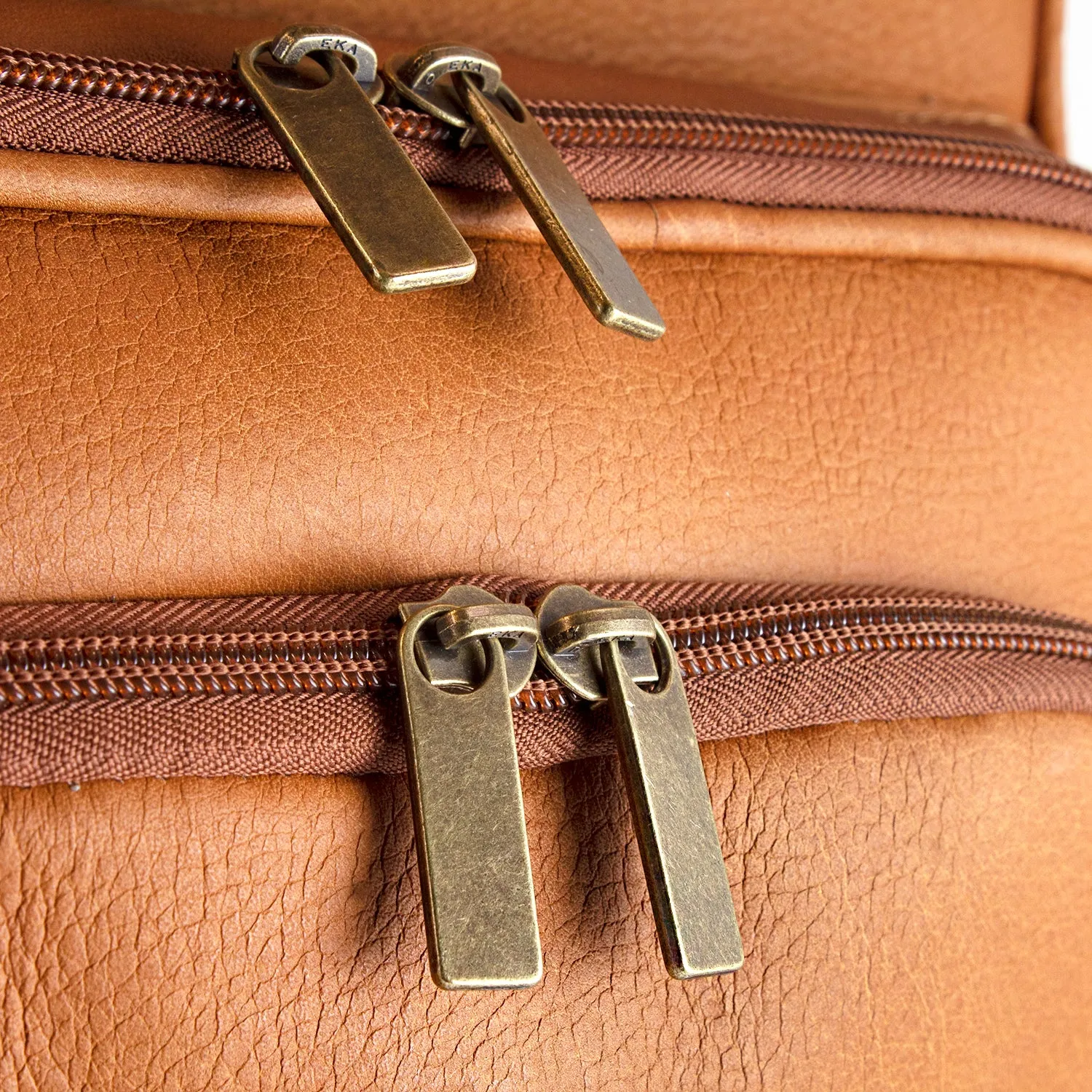 DayTrekr Leather Multi-Pocket Backpack