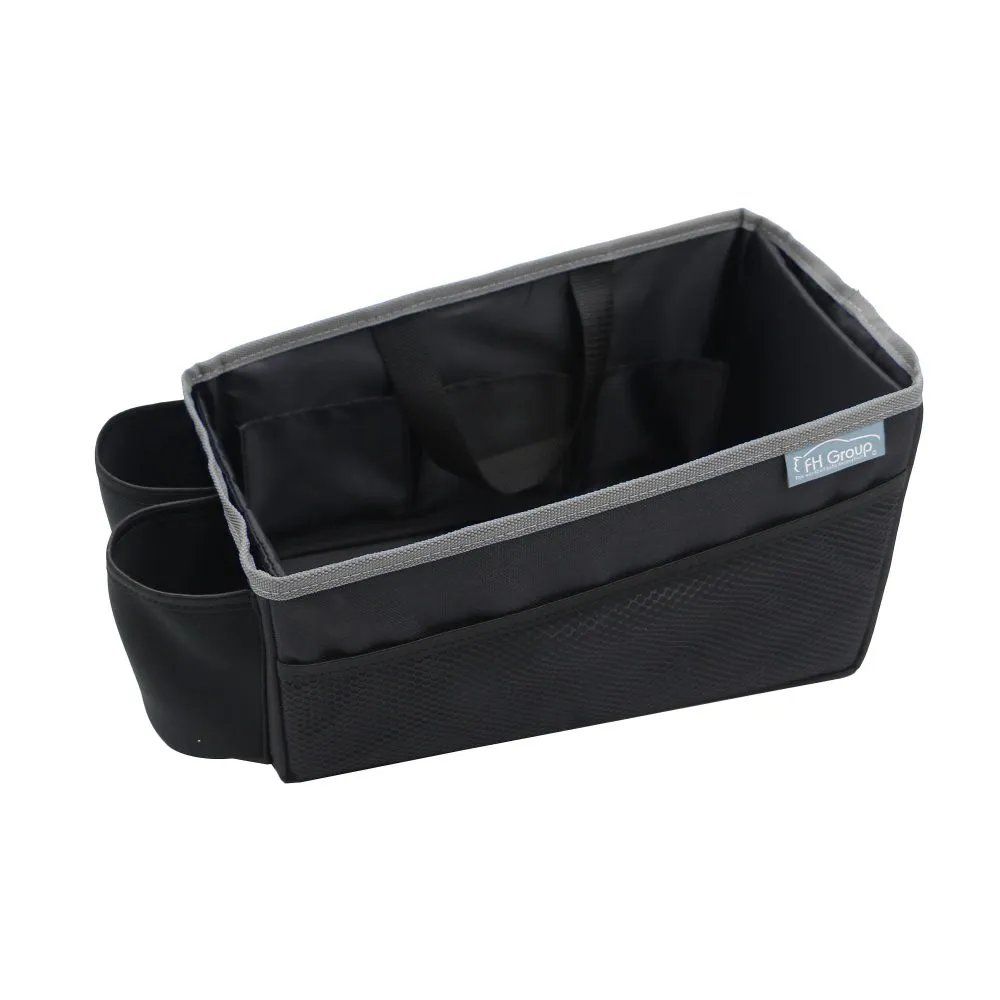 E-Z Travel Multi-Use Tote Car Organizer with Cup Holders Gray