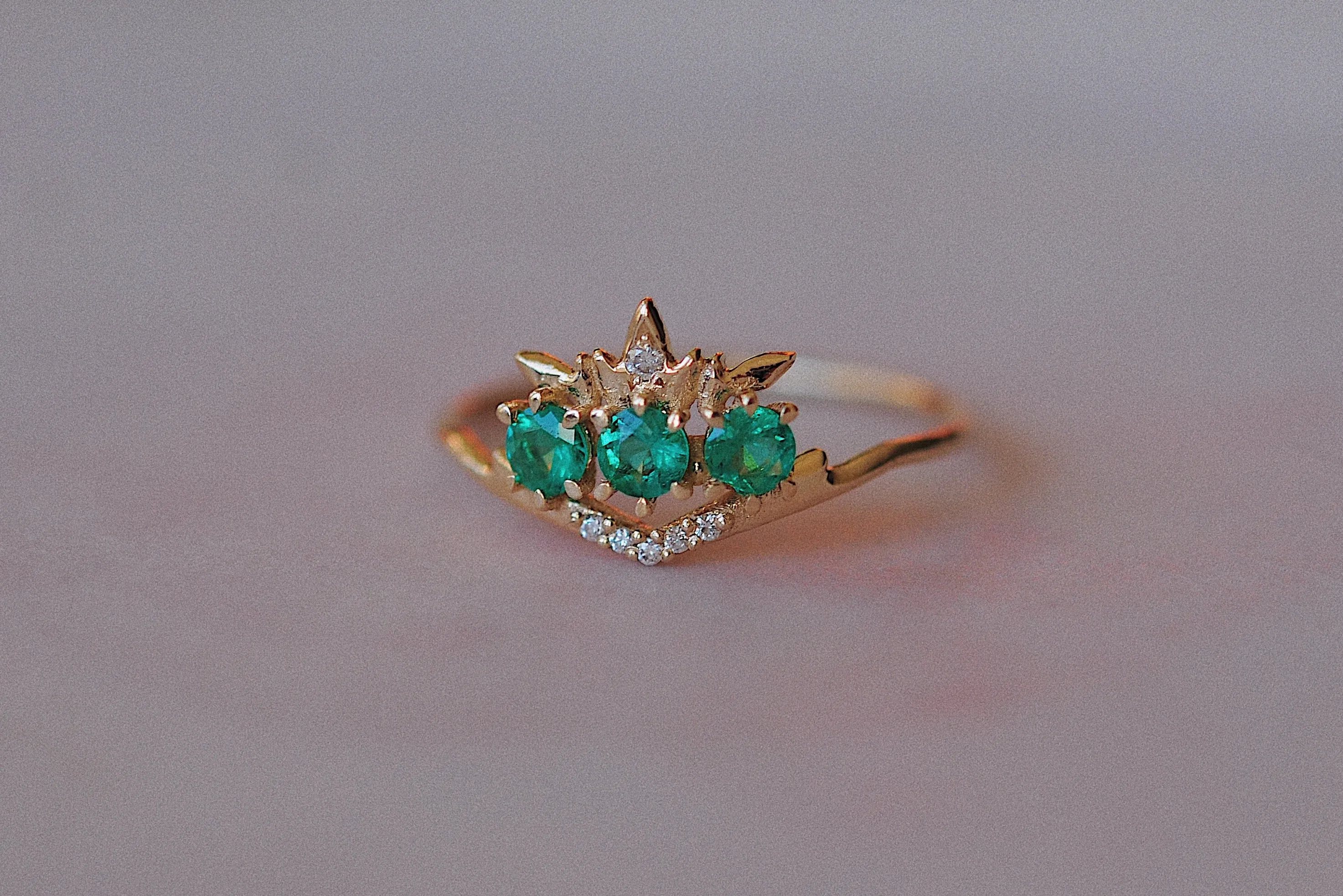 Emerald Theophany Ring - READY-TO-SHIP