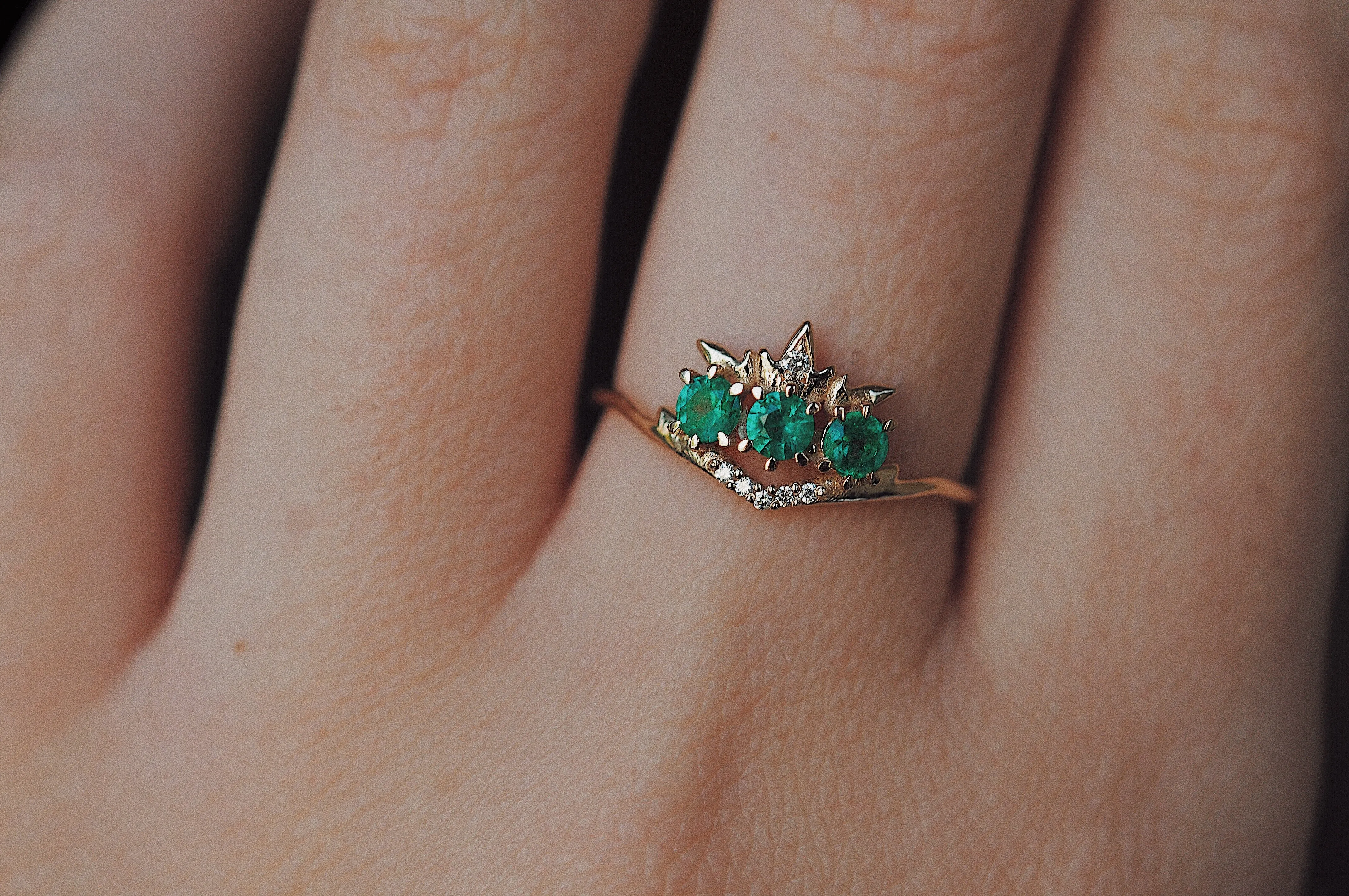 Emerald Theophany Ring - READY-TO-SHIP