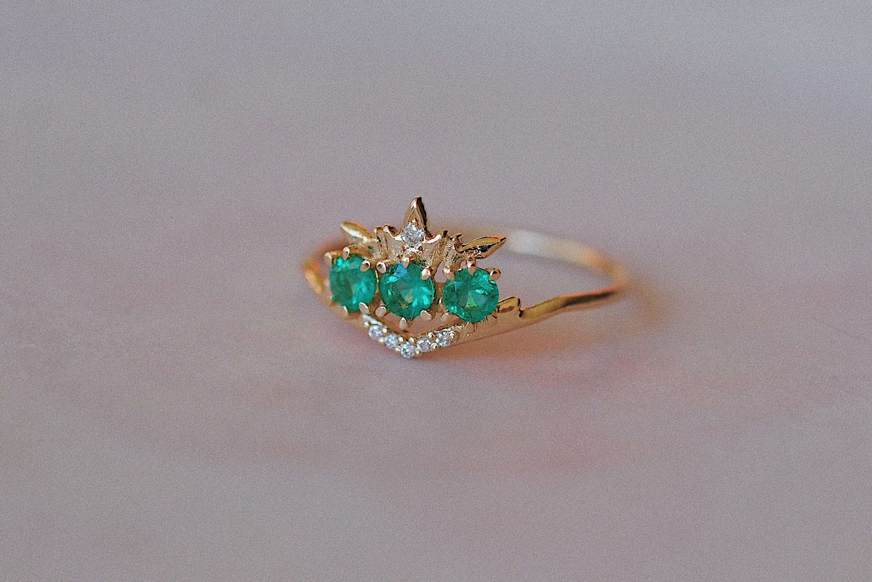 Emerald Theophany Ring - READY-TO-SHIP