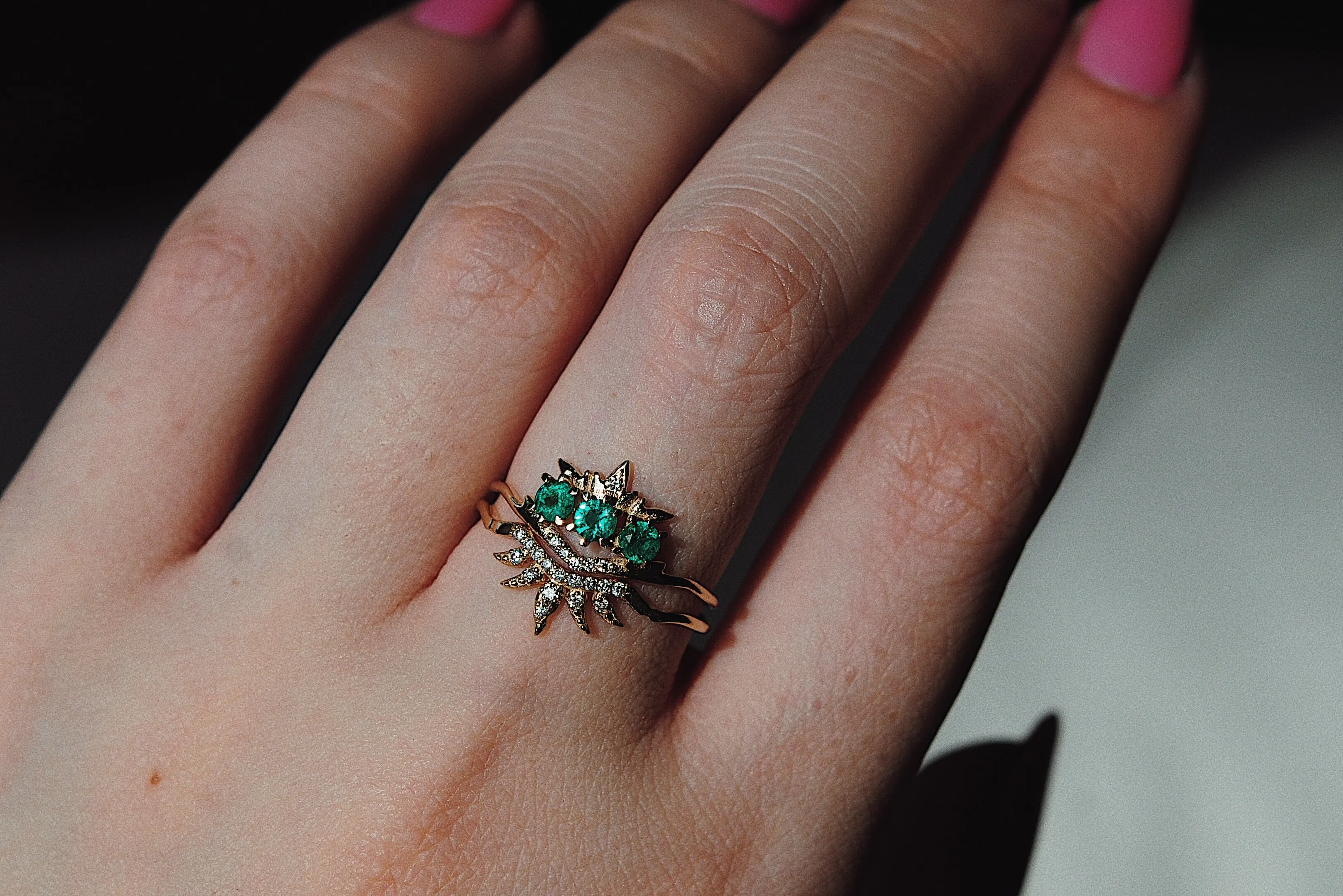 Emerald Theophany Ring - READY-TO-SHIP