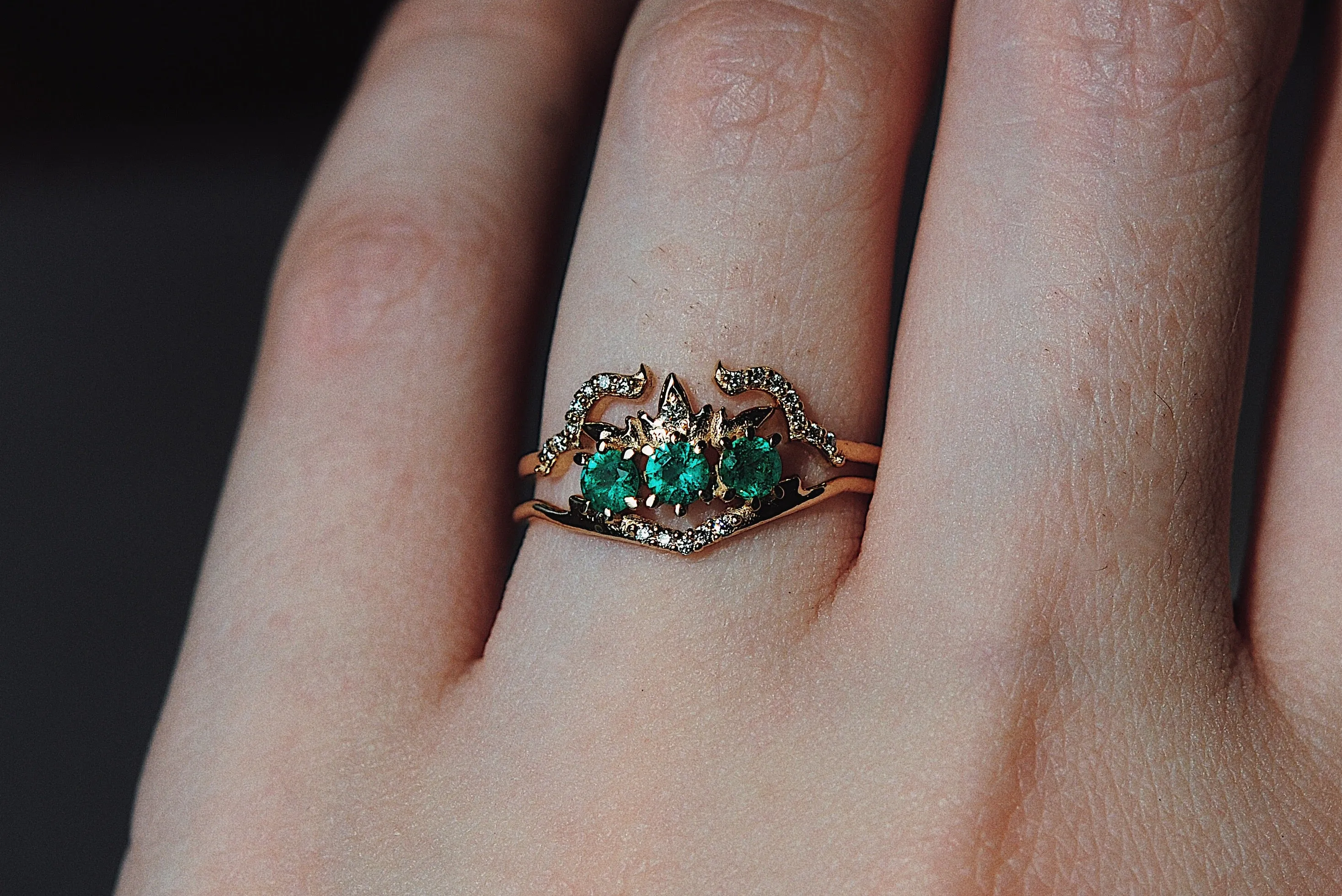 Emerald Theophany Ring - READY-TO-SHIP