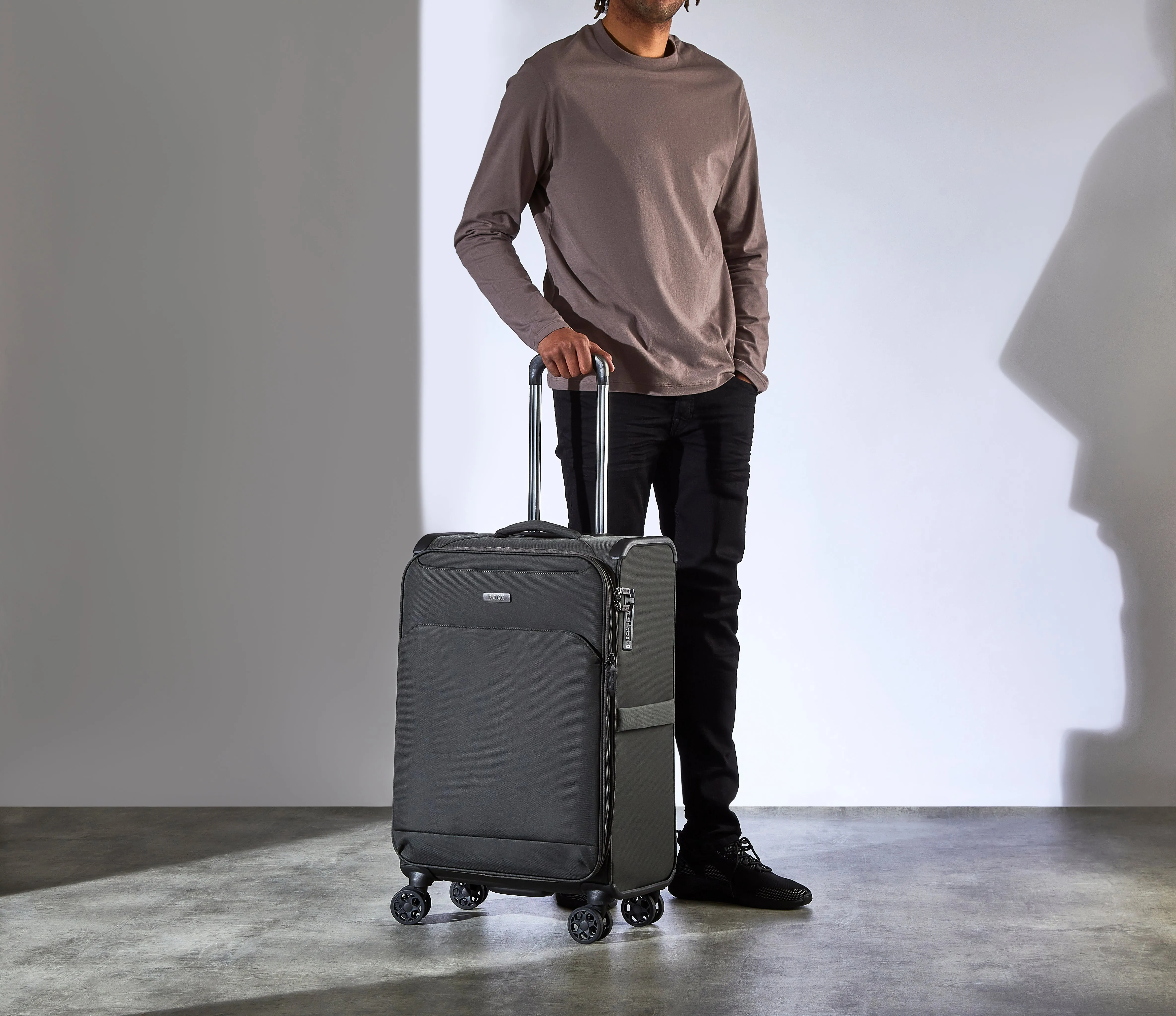 Georgia Expandable Soft Medium Suitcase 70cm - Grey