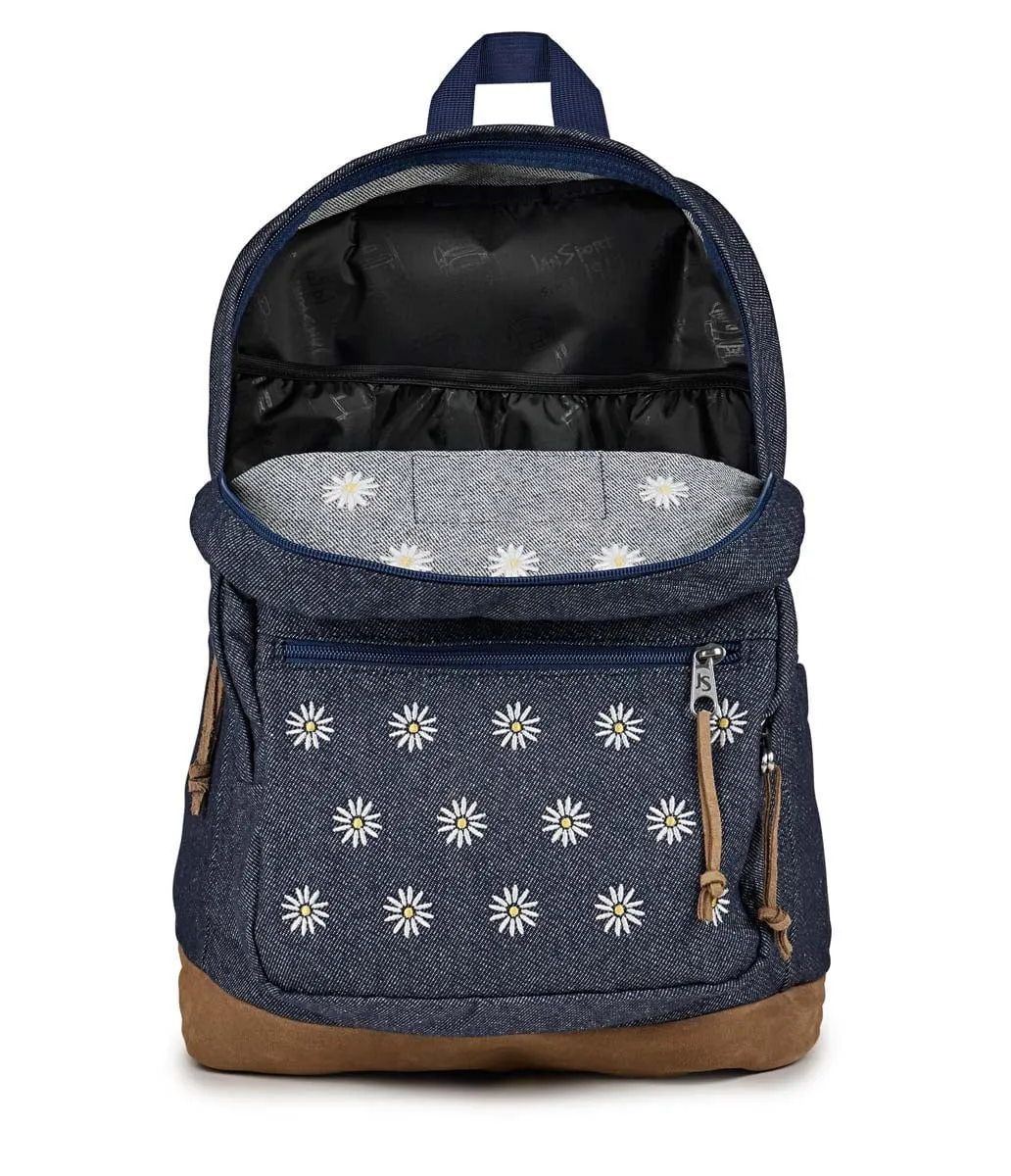 JanSport Right Pack Expressions - Embroidered Denim Dark