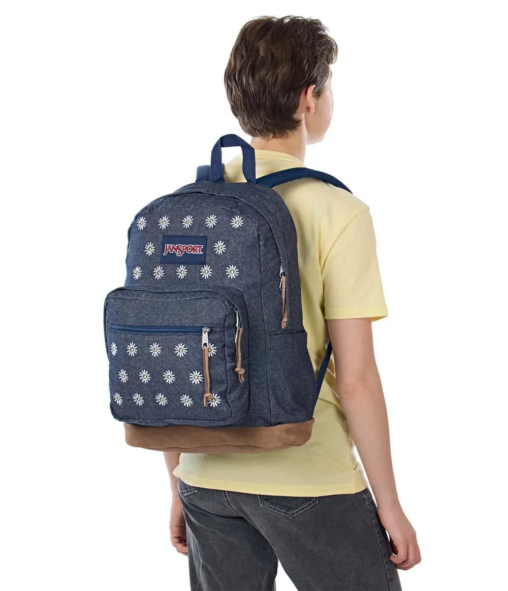 JanSport Right Pack Expressions - Embroidered Denim Dark