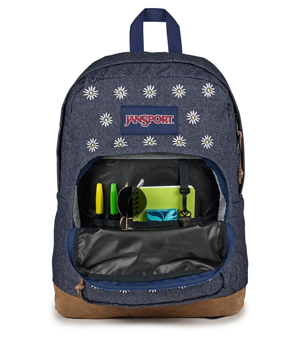 JanSport Right Pack Expressions - Embroidered Denim Dark