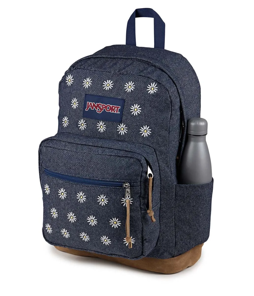 JanSport Right Pack Expressions - Embroidered Denim Dark
