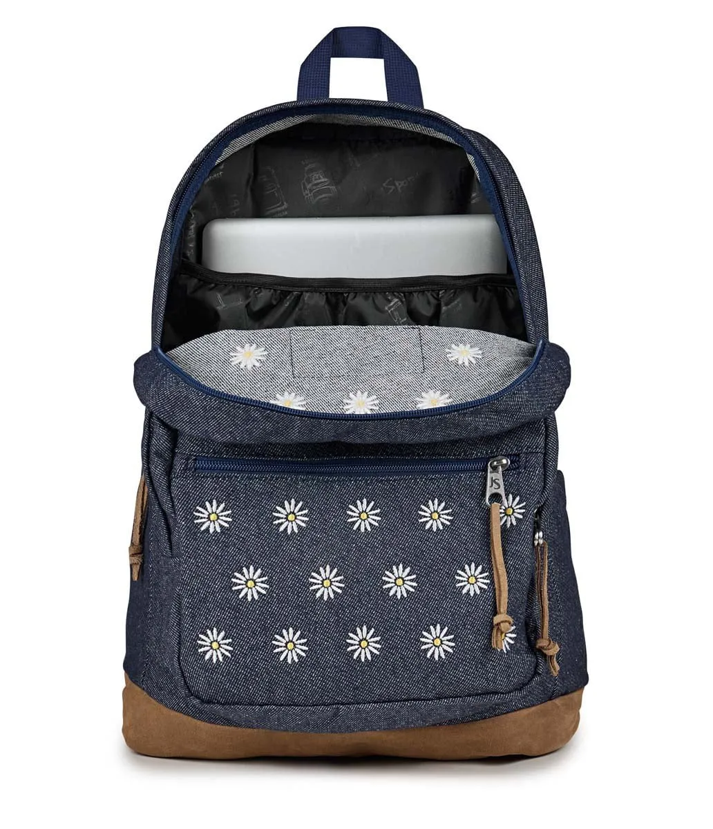 JanSport Right Pack Expressions - Embroidered Denim Dark