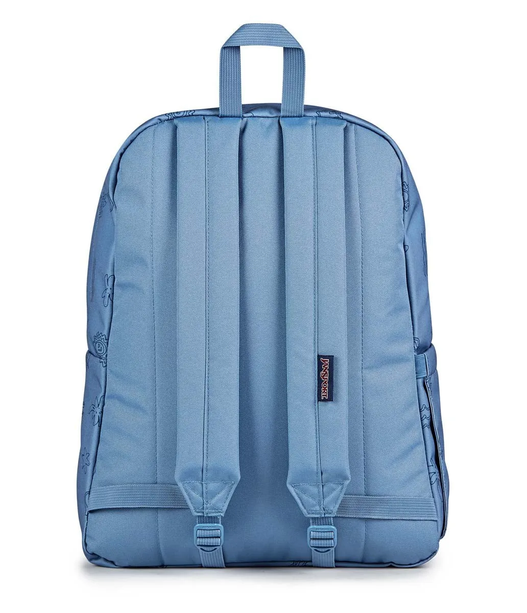 JanSport SuperBreak Plus Backpack - Sunny Sketches Blue