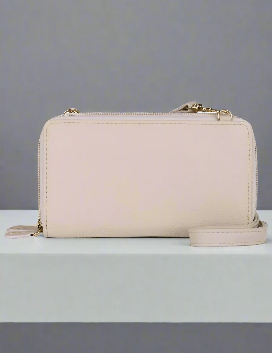 Julia Buxton Textured RFID Ultimate Double Zip Organizer Wallet Bag