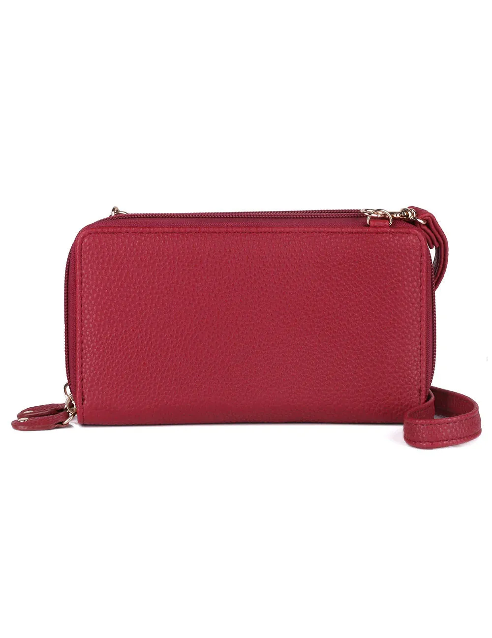 Julia Buxton Textured RFID Ultimate Double Zip Organizer Wallet Bag