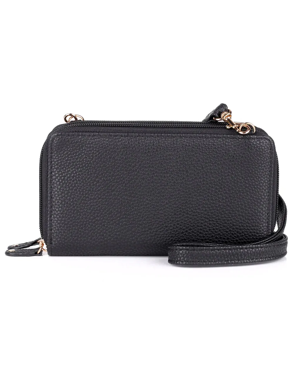 Julia Buxton Textured RFID Ultimate Double Zip Organizer Wallet Bag