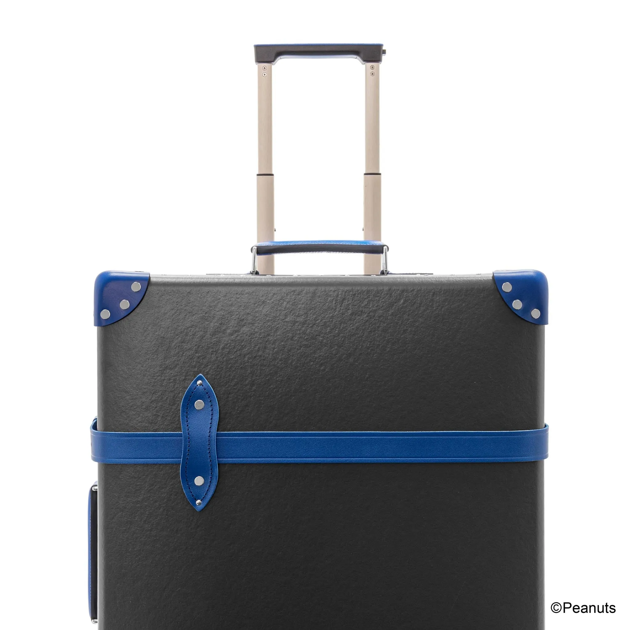 PEANUTS · Large Check-In - 4 Wheels | Charcoal/Cobalt/Chrome