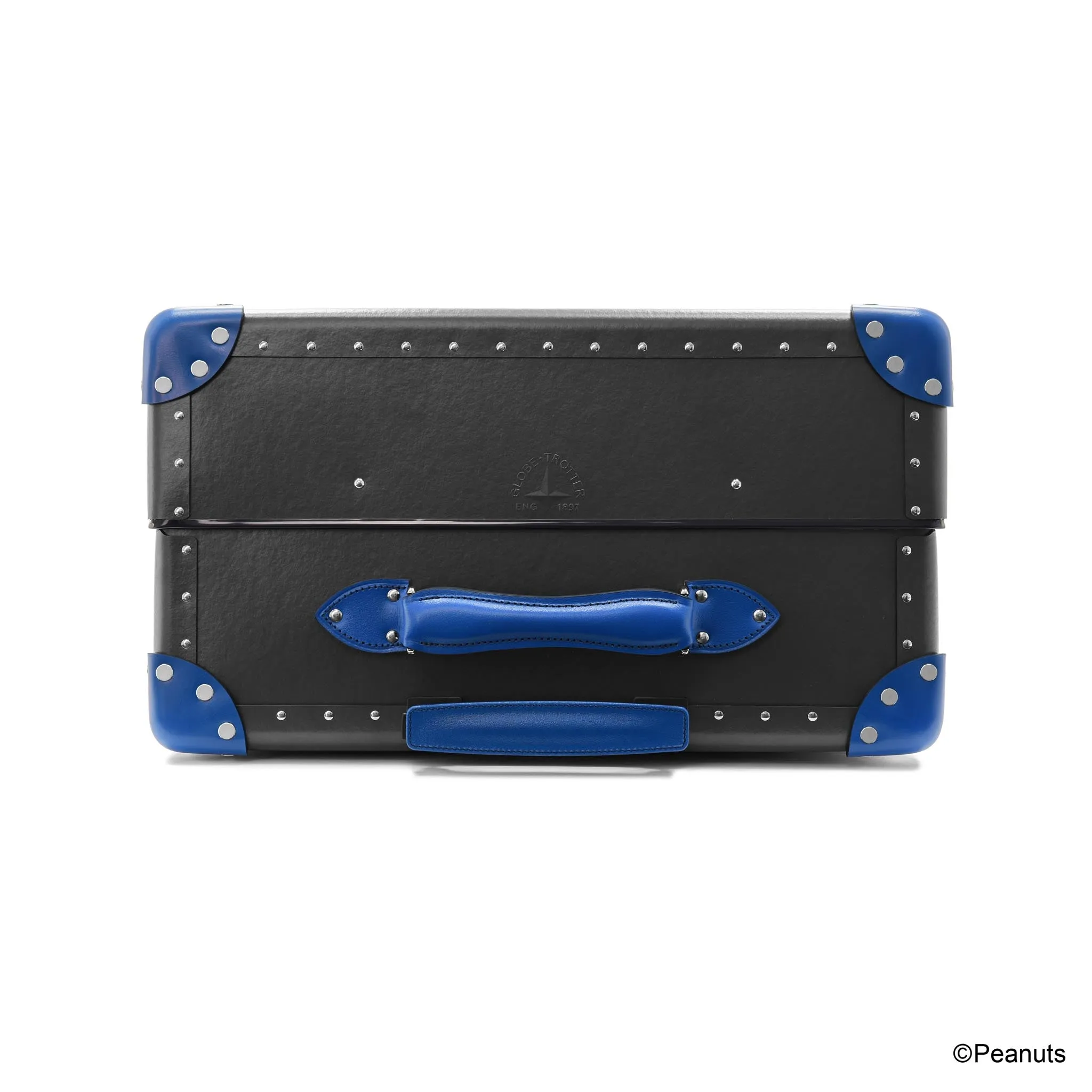 PEANUTS · Large Check-In - 4 Wheels | Charcoal/Cobalt/Chrome