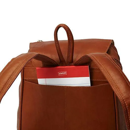 Piel Leather Flap-Over Tablet Backpack