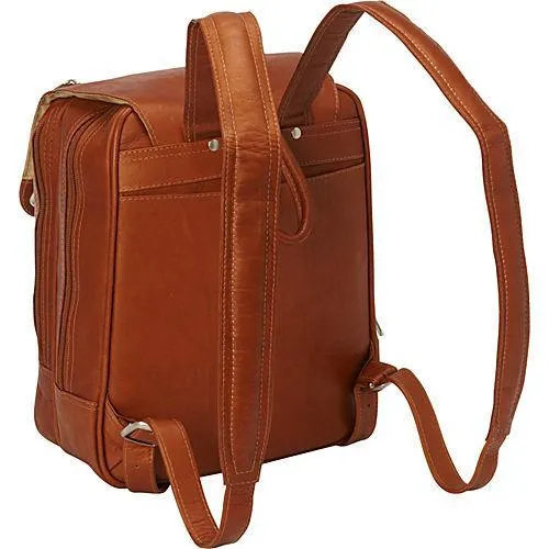 Piel Leather Flap-Over Tablet Backpack