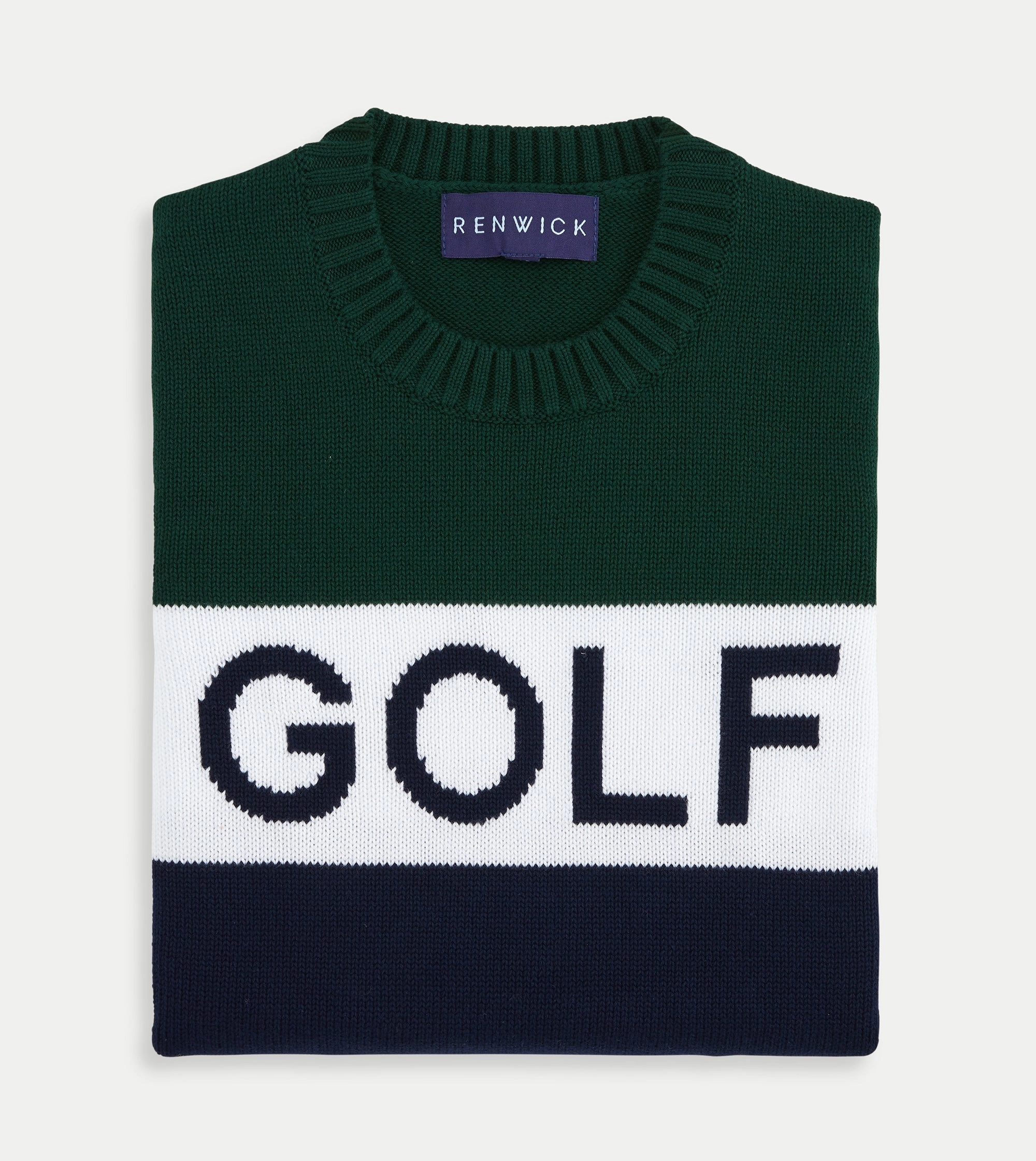 Renwick Colorblock Club Golf Sweater
