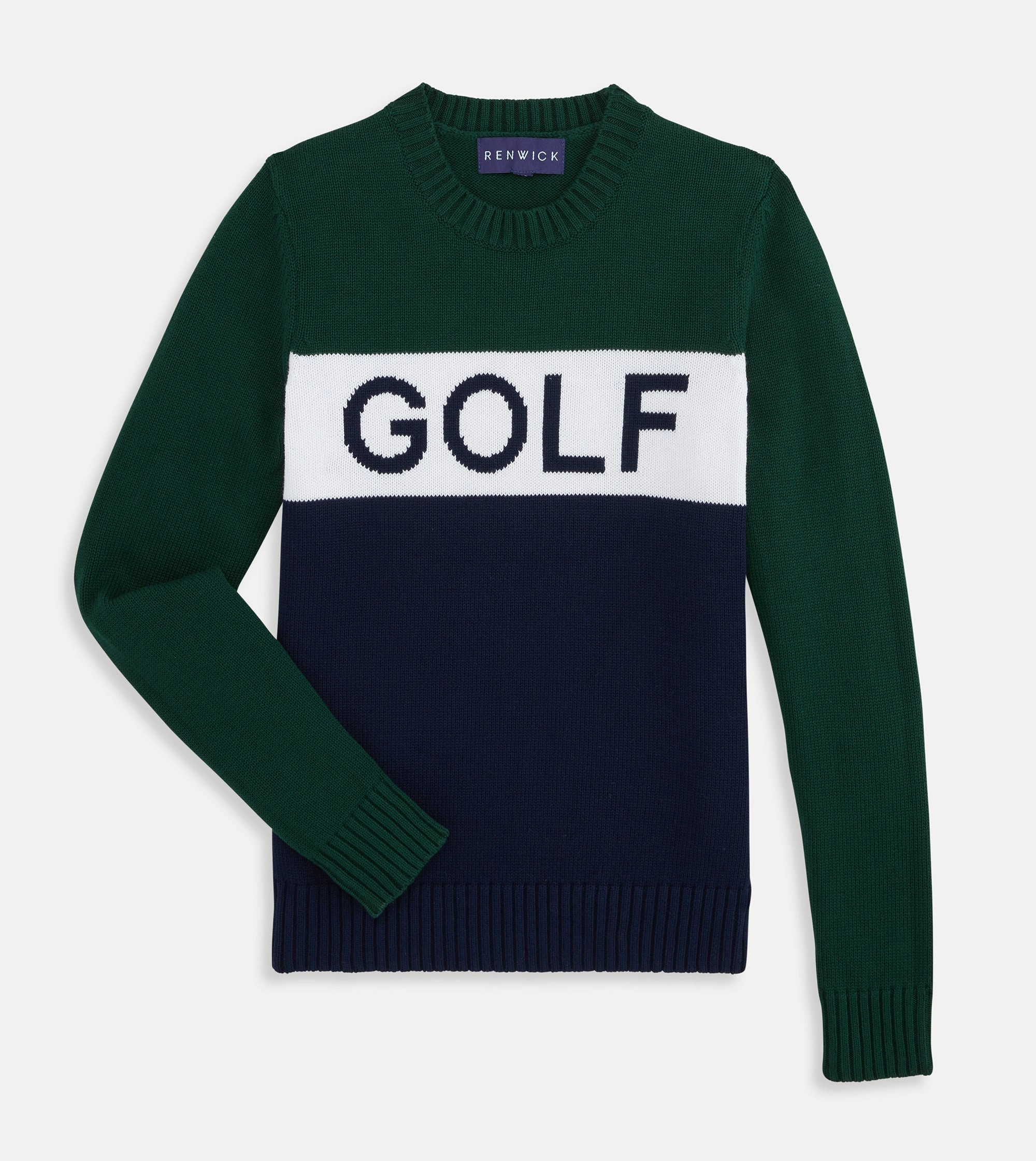 Renwick Colorblock Club Golf Sweater