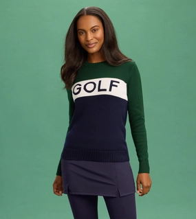 Renwick Colorblock Club Golf Sweater