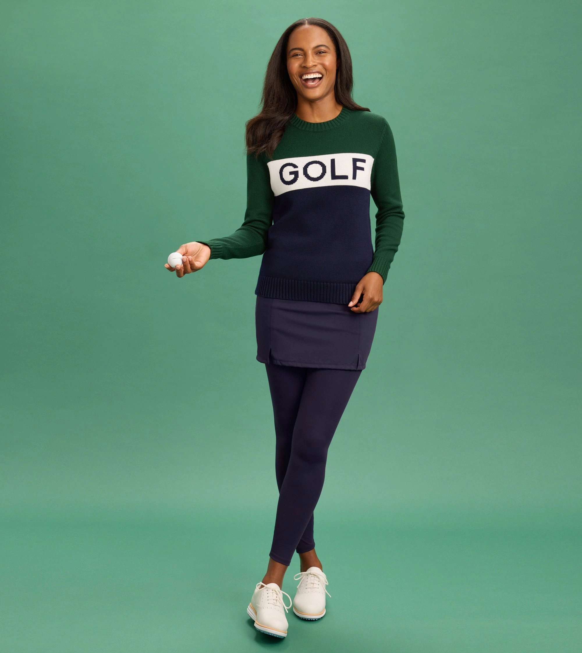 Renwick Colorblock Club Golf Sweater