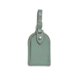 Sea Green Leather - Luggage Tag