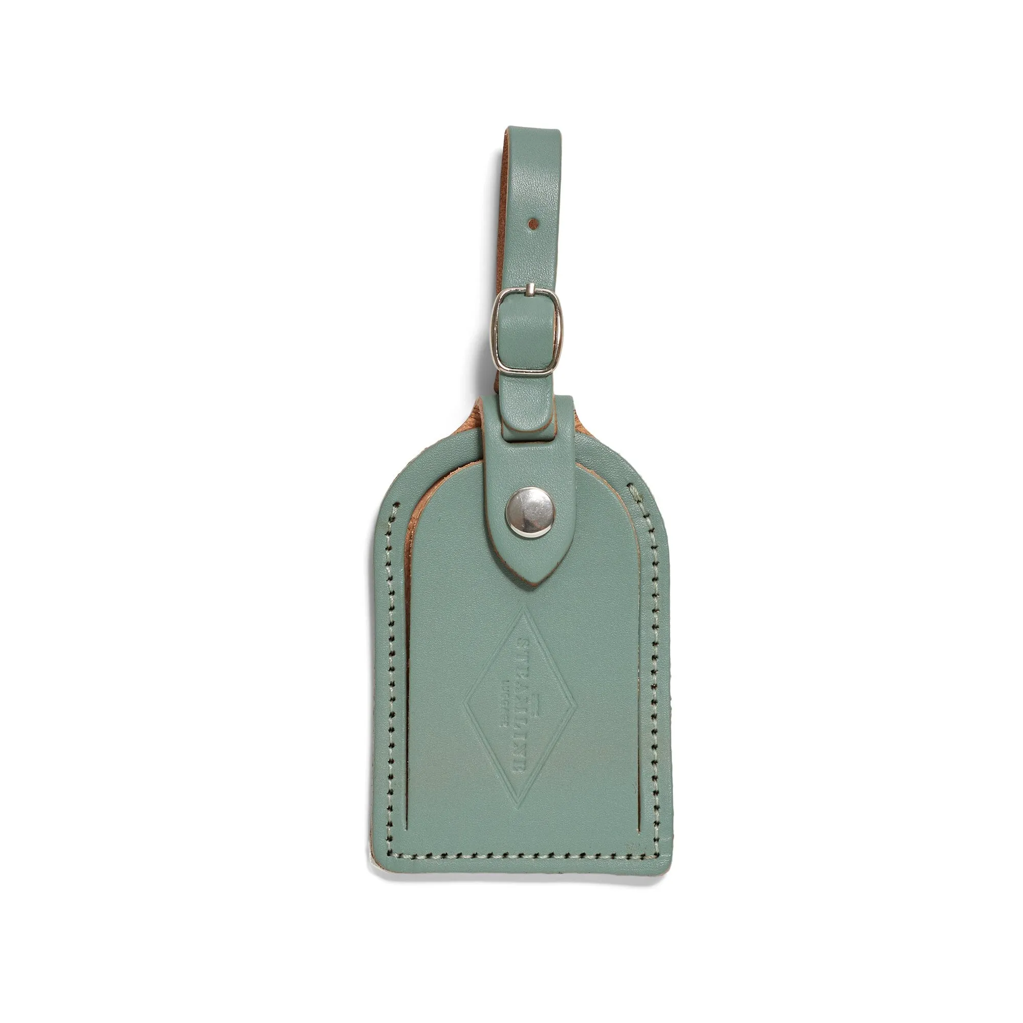 Sea Green Leather - Luggage Tag