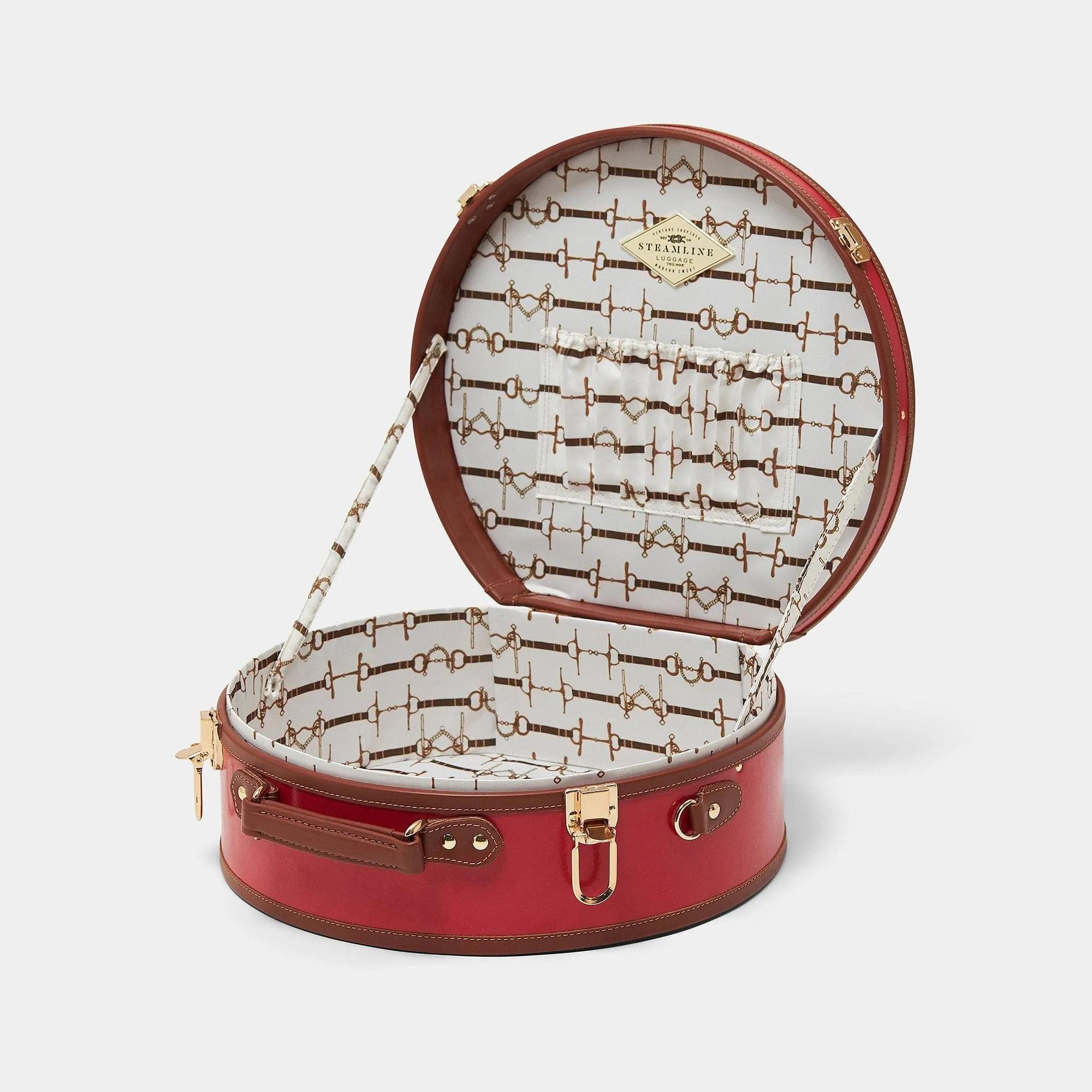 The Diplomat - Red Hatbox Large