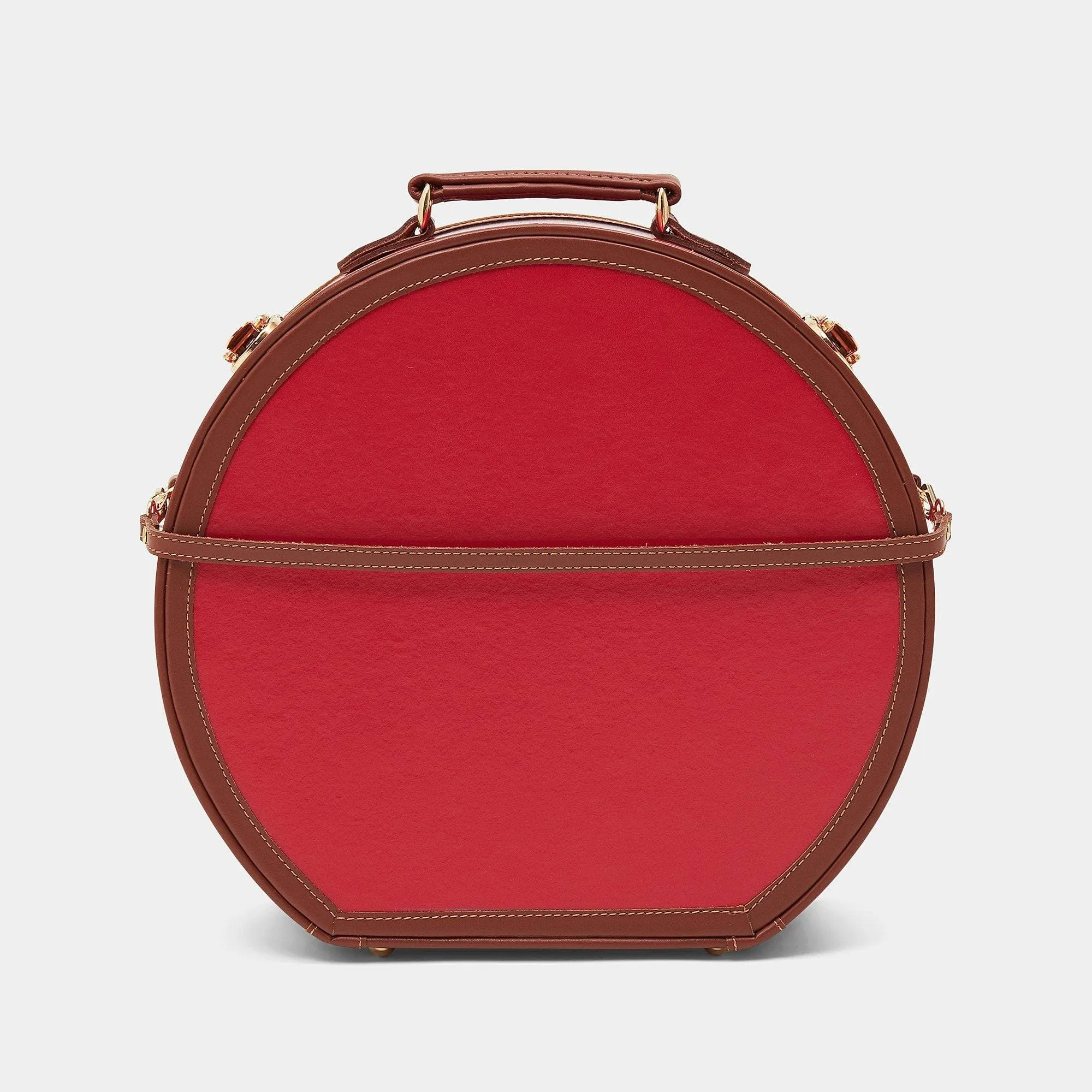 The Diplomat - Red Hatbox Large
