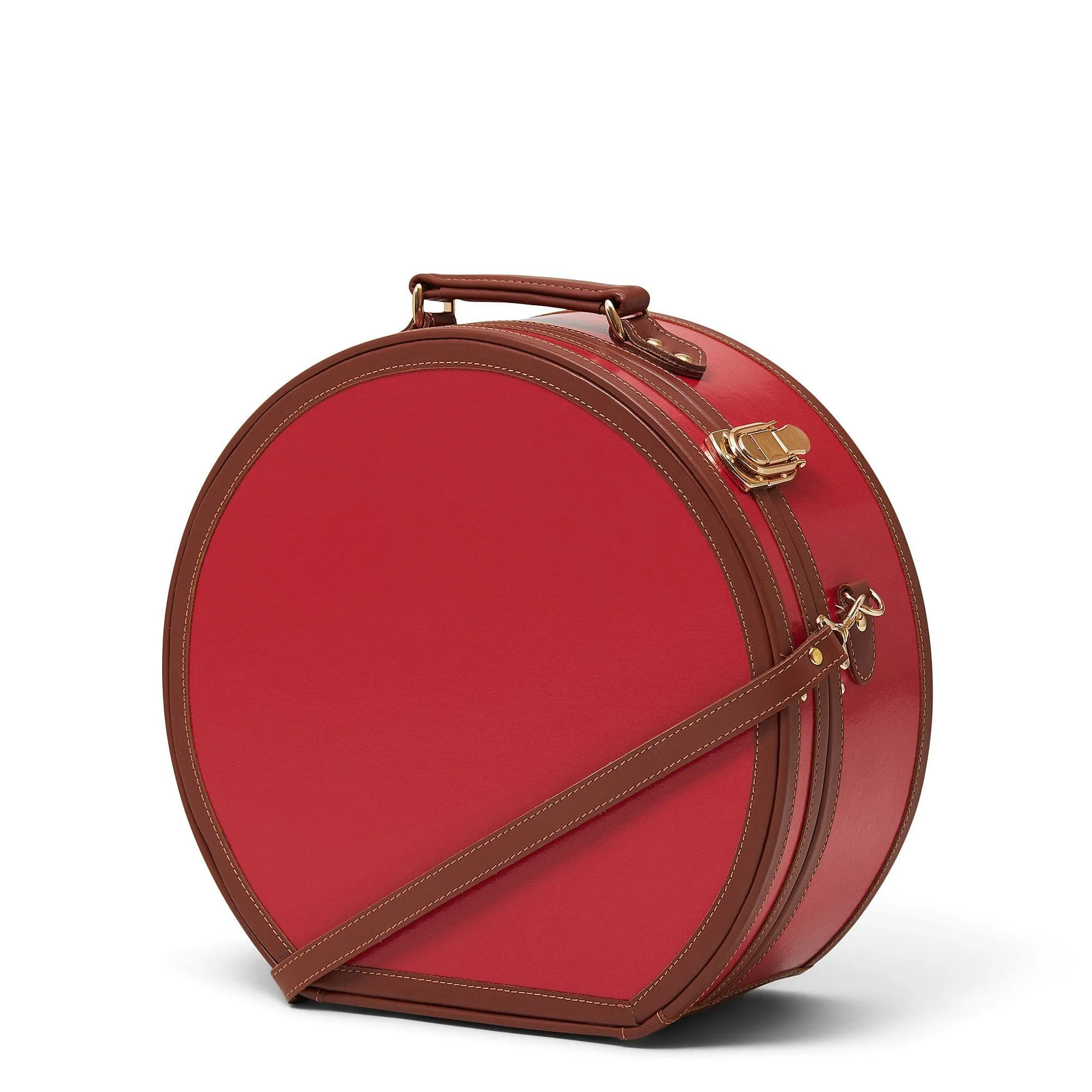 The Diplomat - Red Hatbox Large