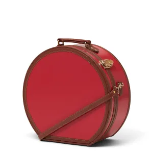 The Diplomat - Red Hatbox Large
