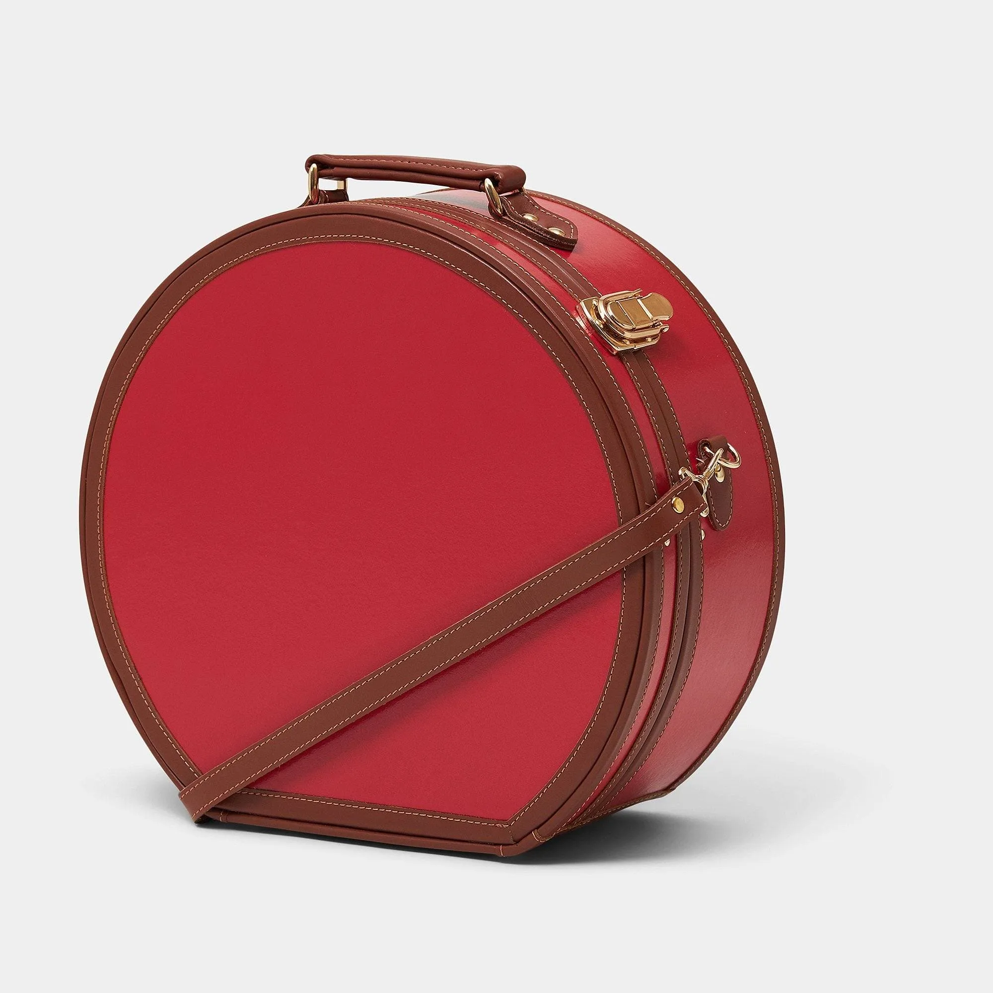 The Diplomat - Red Hatbox Large