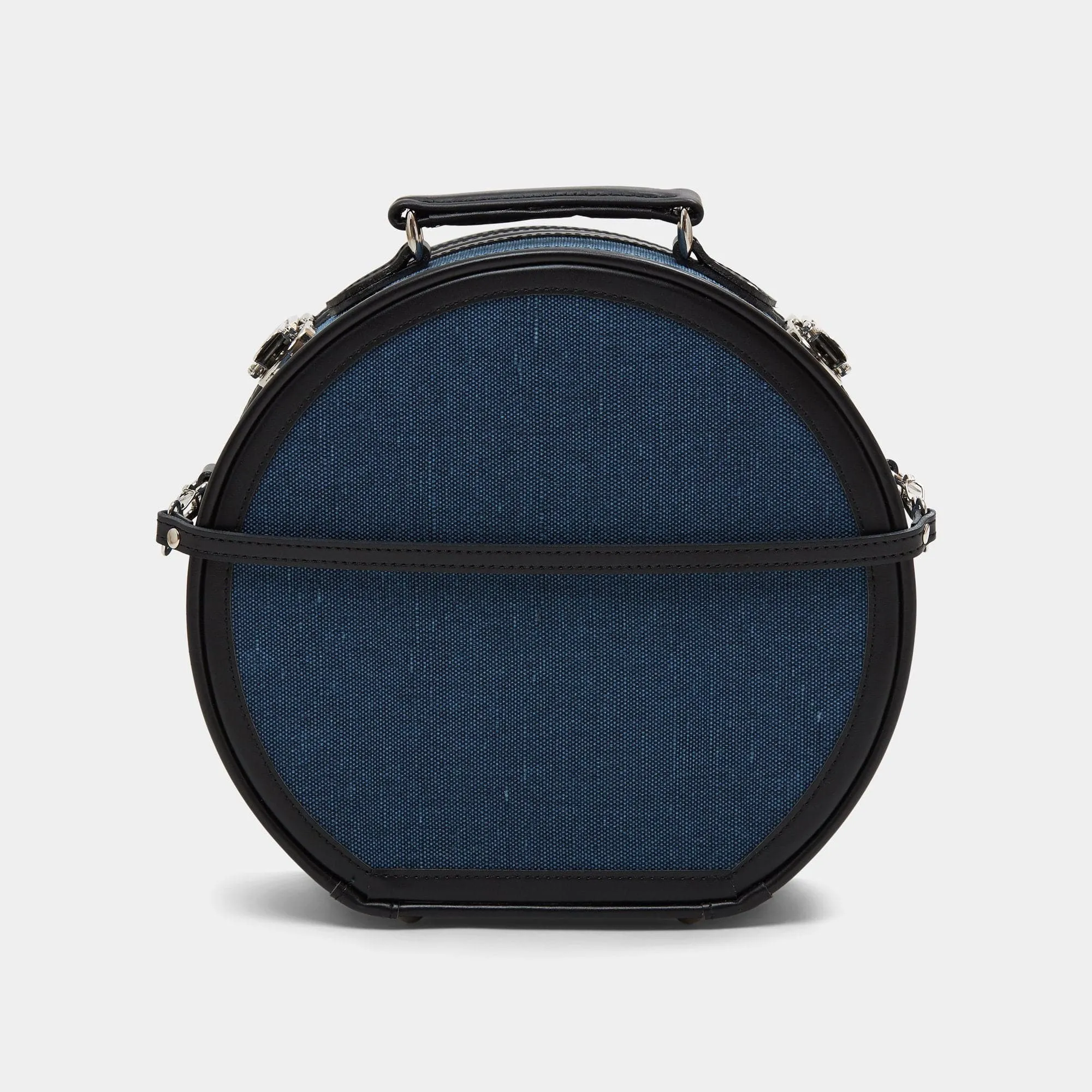 The Editor - Navy Hatbox Small