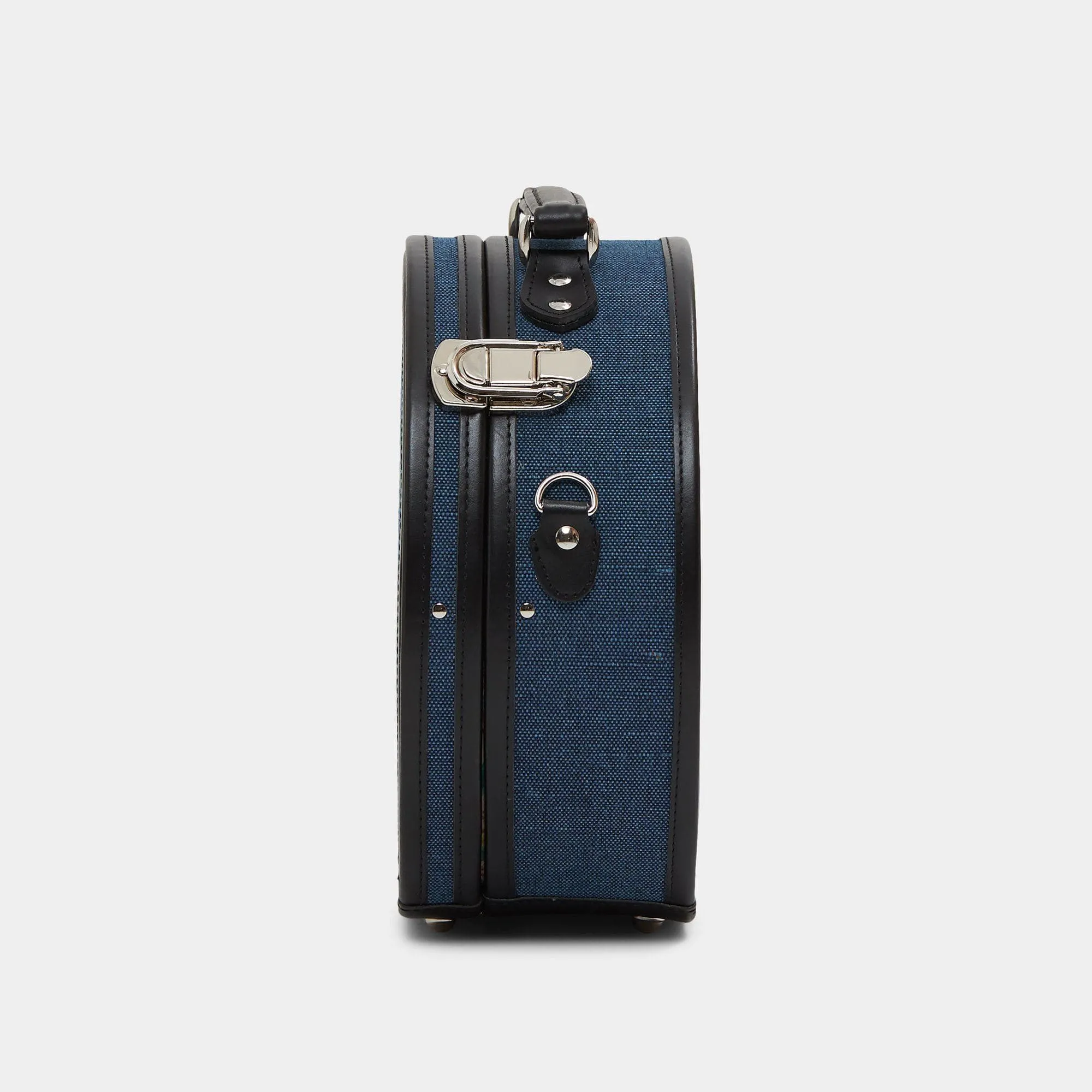 The Editor - Navy Hatbox Small