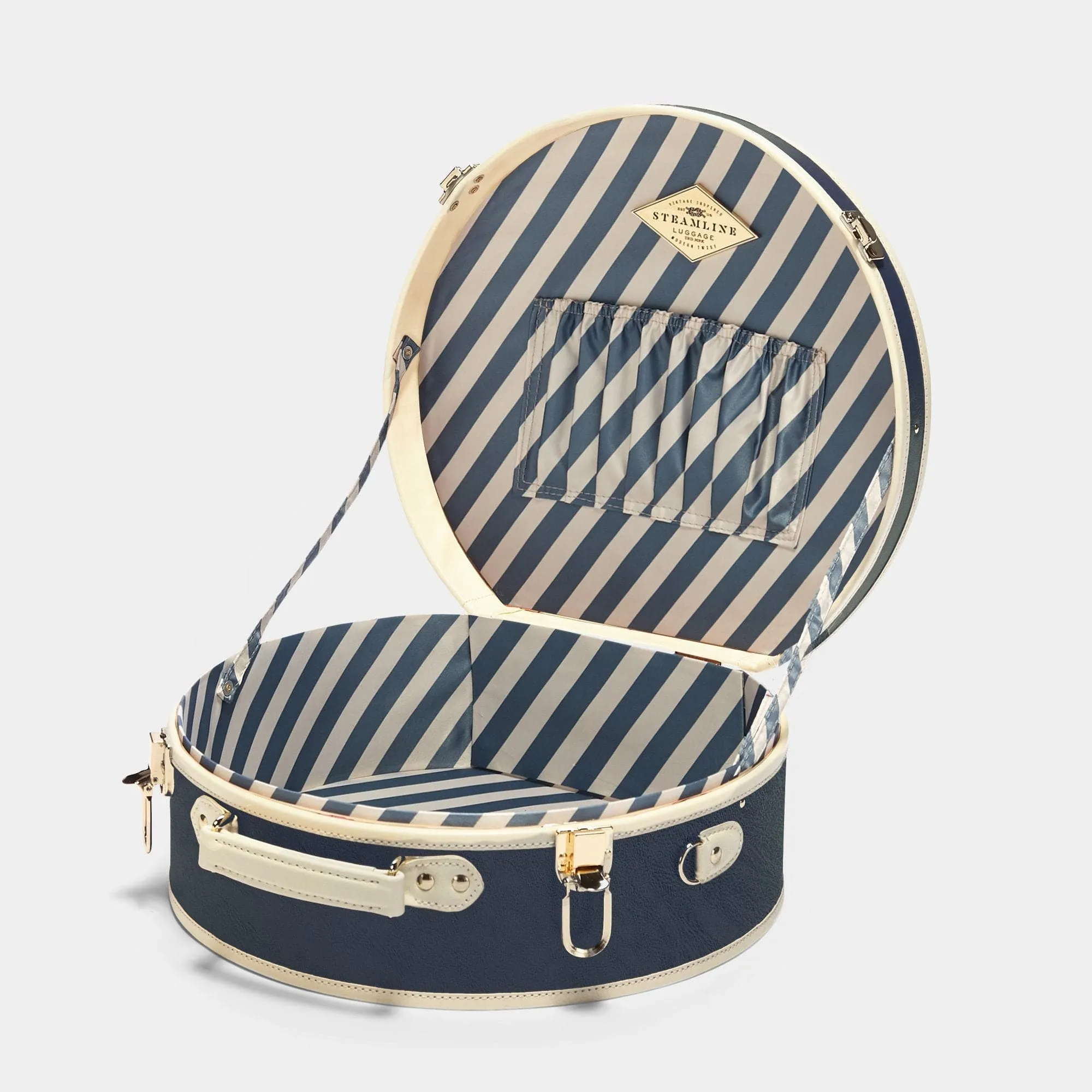 The Entrepreneur - Navy Hatbox Large
