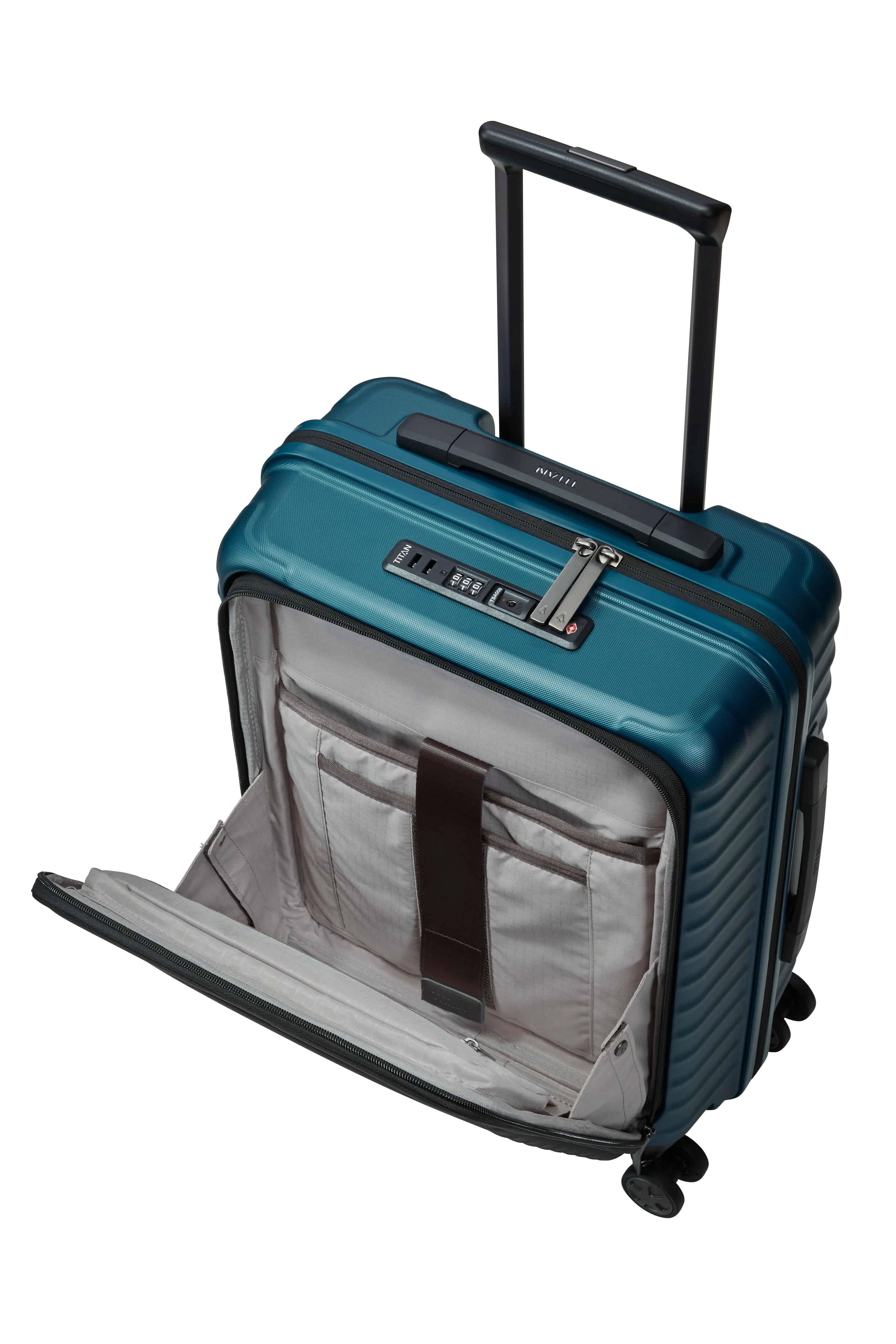 Titan LITRON Trolley S with Front Pocket Carry-On Luggage