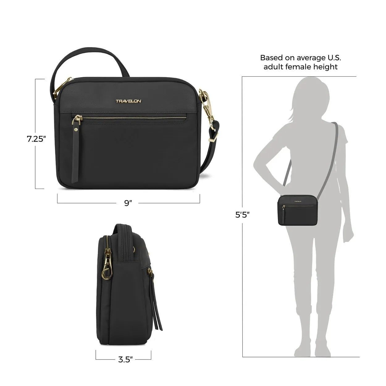 Travelon Anti-Theft Addison Small Crossbody