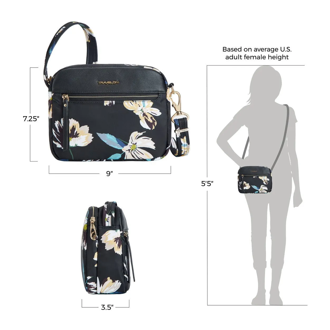 Travelon Anti-Theft Addison Small Crossbody