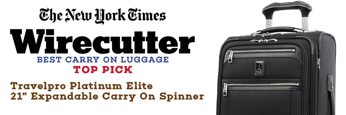 Travelpro Platinum Elite 21” Expandable Carry-On Spinner