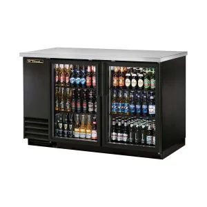 True TBB-2G-HC-LD Two Section Swing Glass Door Back Bar Cooler
