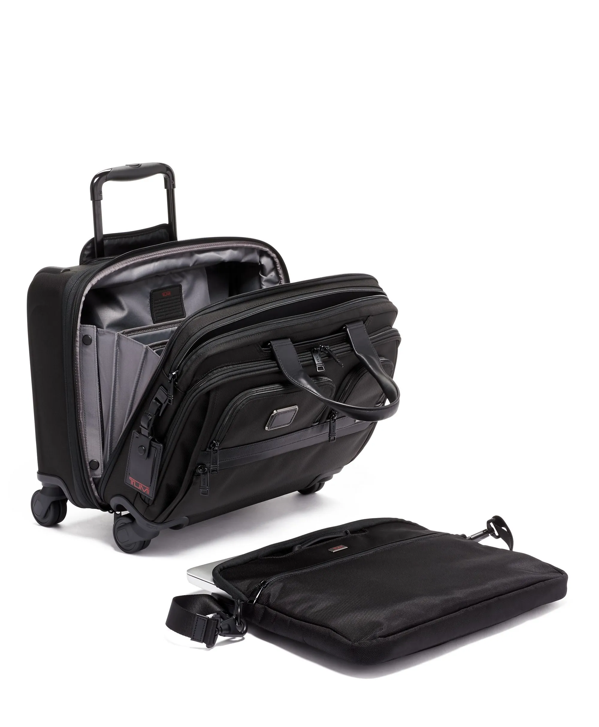 Tumi Alpha Deluxe 4 Wheeled Laptop Case Brief